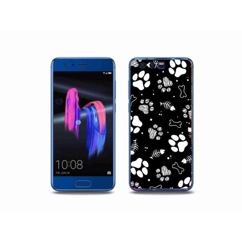 Gélový kryt mmCase na mobil Honor 9 - psie labky