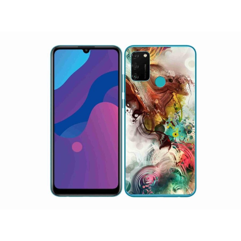 Gélový kryt mmCase na mobil Honor 9A - abstrakt 1