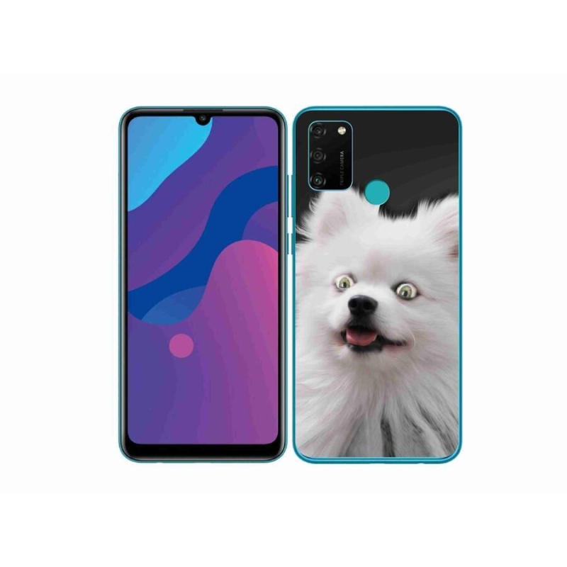 Gélový kryt mmCase na mobil Honor 9A - biely špic