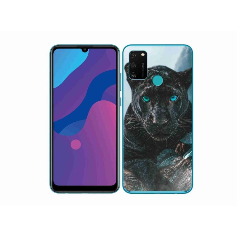 Gélový kryt mmCase na mobil Honor 9A - čierny panter