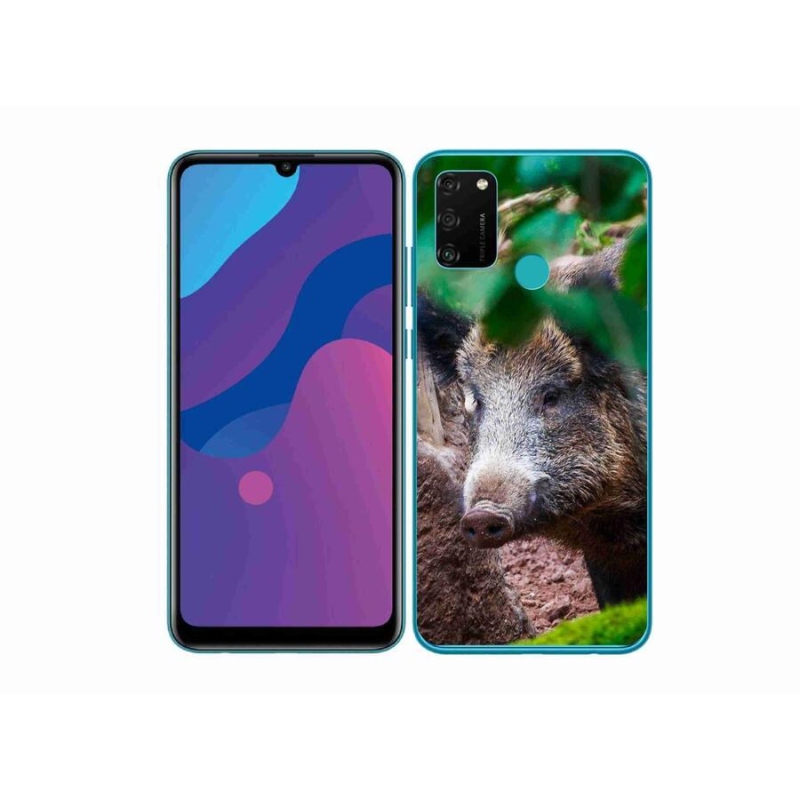 Gélový kryt mmCase na mobil Honor 9A - divoké prasa