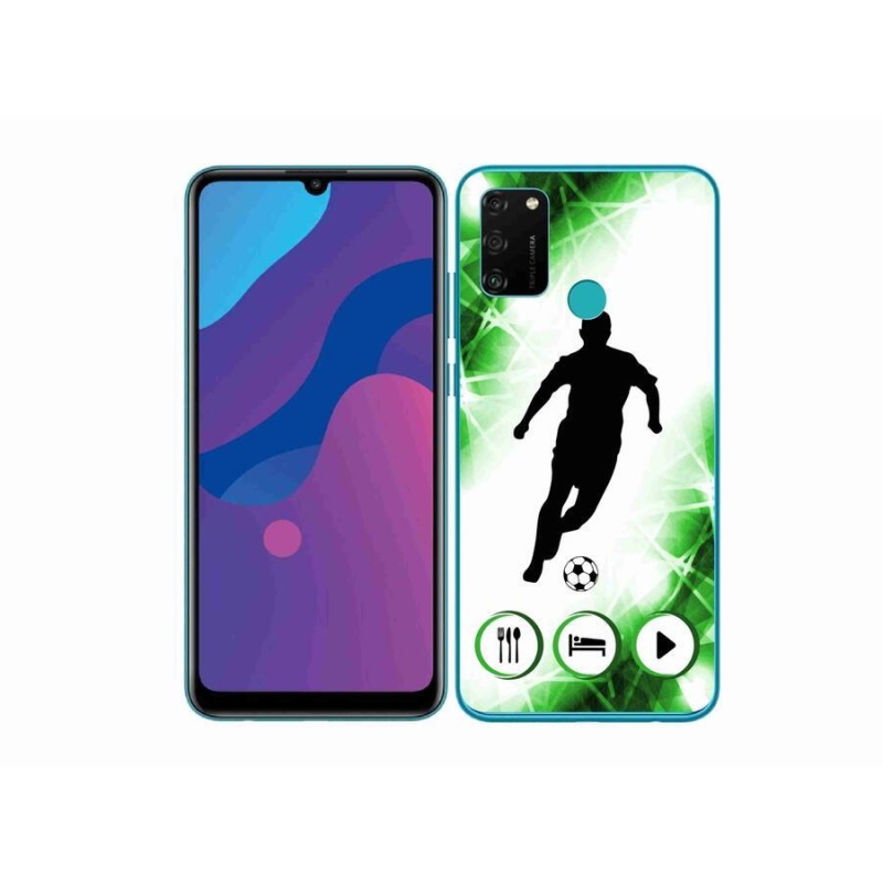 Gélový kryt mmCase na mobil Honor 9A - futbalista