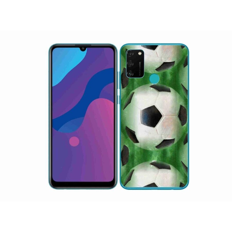 Gélový kryt mmCase na mobil Honor 9A - futbalová lopta