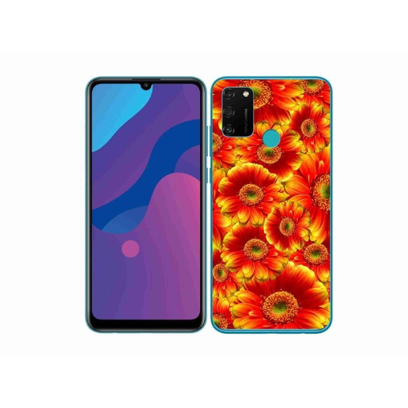 Gélový kryt mmCase na mobil Honor 9A - gerbera 1