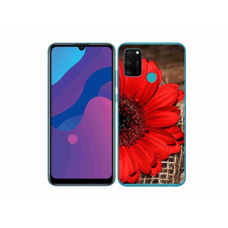 Gélový kryt mmCase na mobil Honor 9A - gerbera