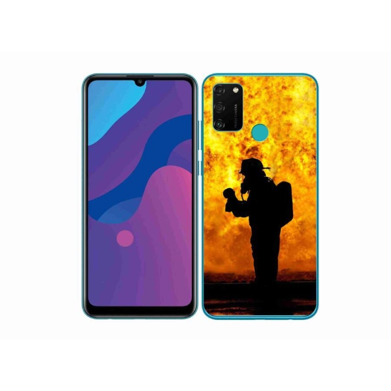 Gélový kryt mmCase na mobil Honor 9A - hasič