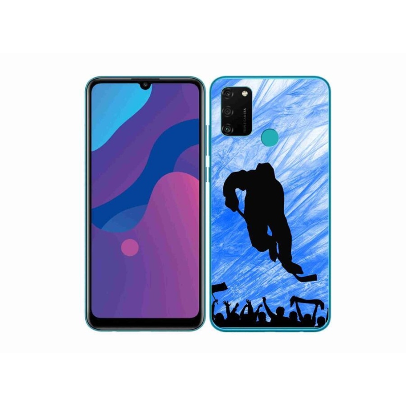 Gélový kryt mmCase na mobil Honor 9A - hokejový hráč