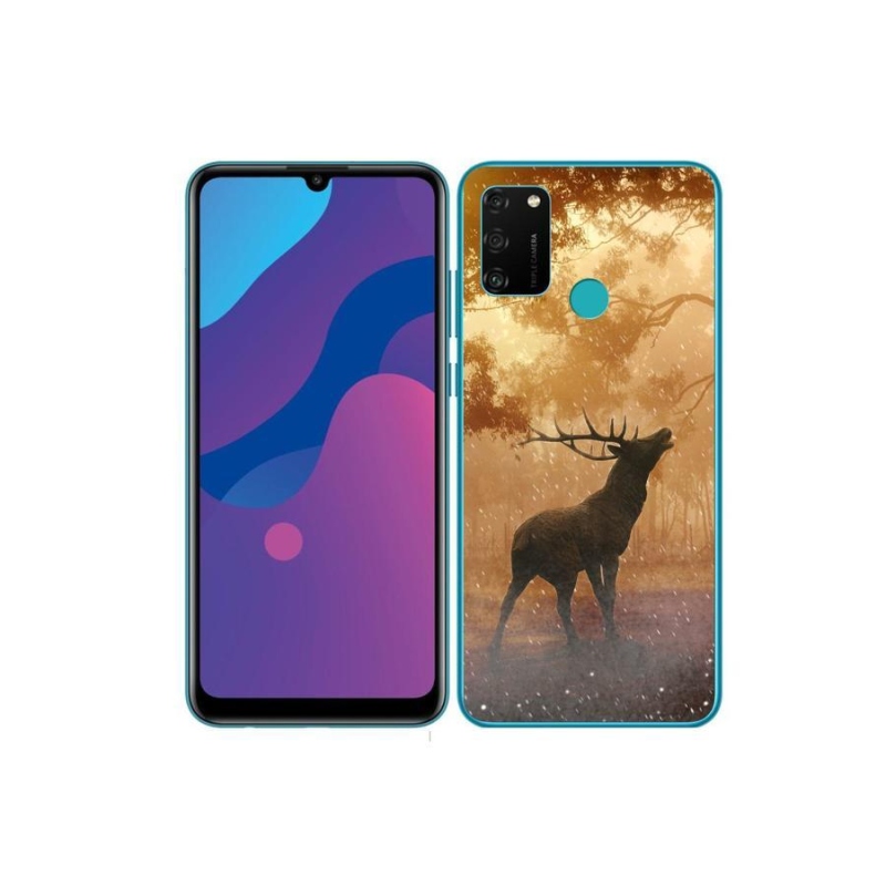 Gélový kryt mmCase na mobil Honor 9A - jeleň v ruji