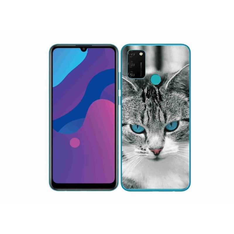 Gélový kryt mmCase na mobil Honor 9A - mačacie pohľad 1