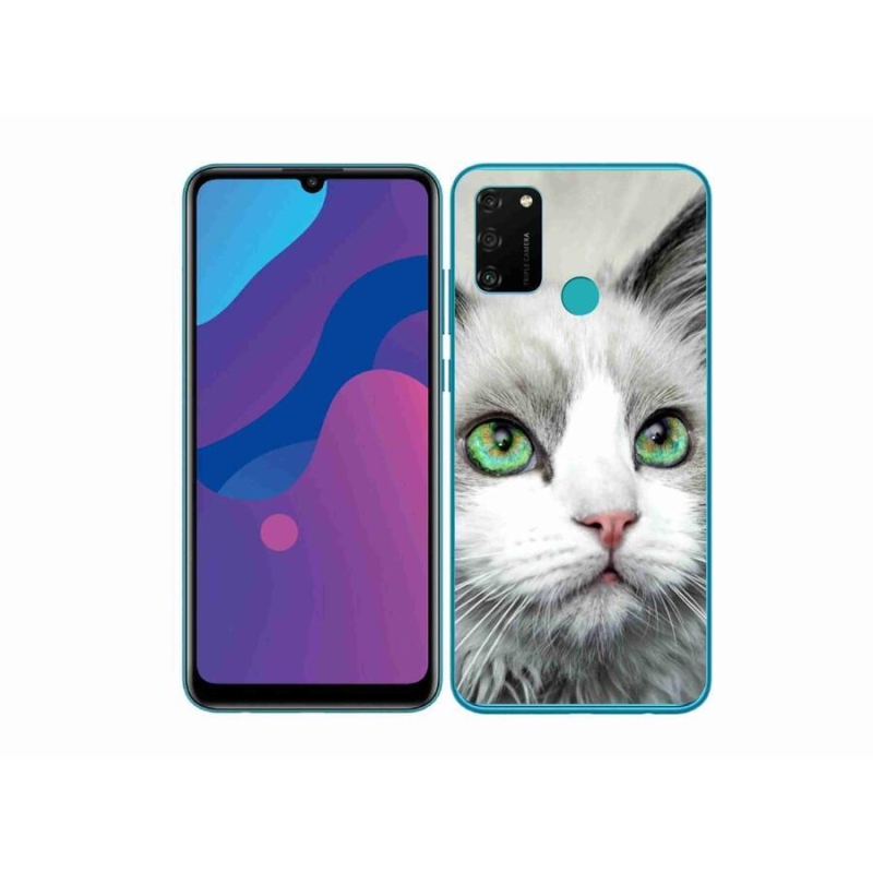 Gélový kryt mmCase na mobil Honor 9A - mačací pohľad