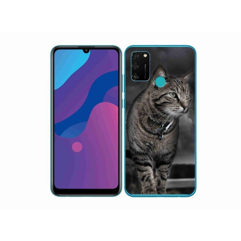 Gélový kryt mmCase na mobil Honor 9A - mačka