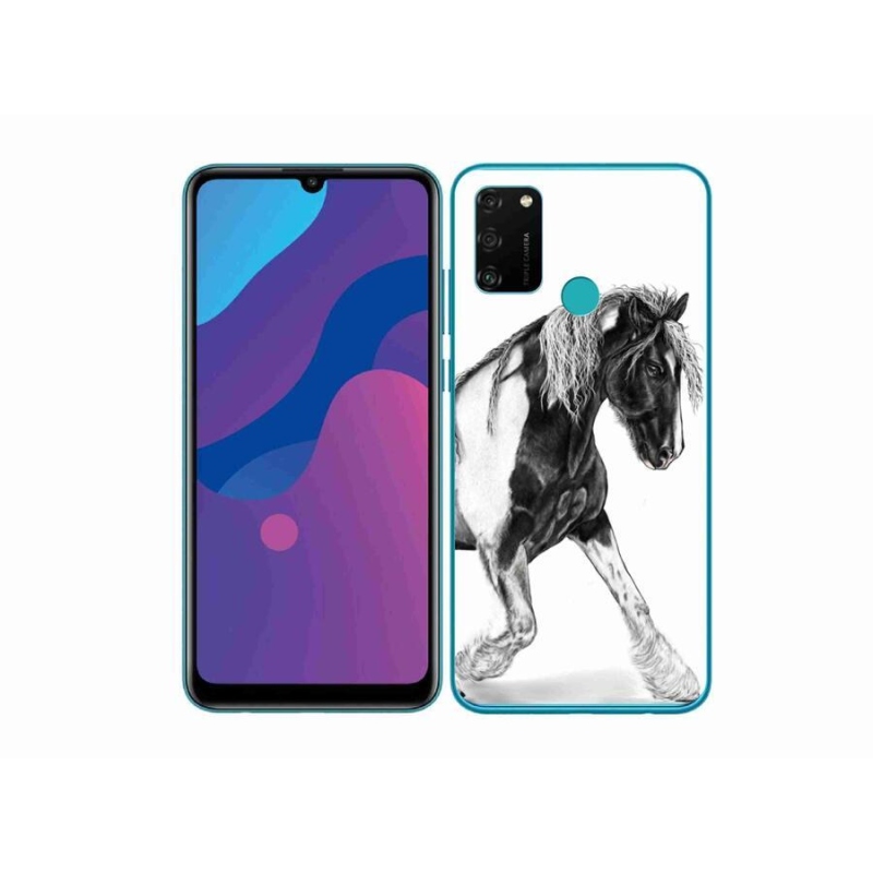 Gélový kryt mmCase na mobil Honor 9A - kôň