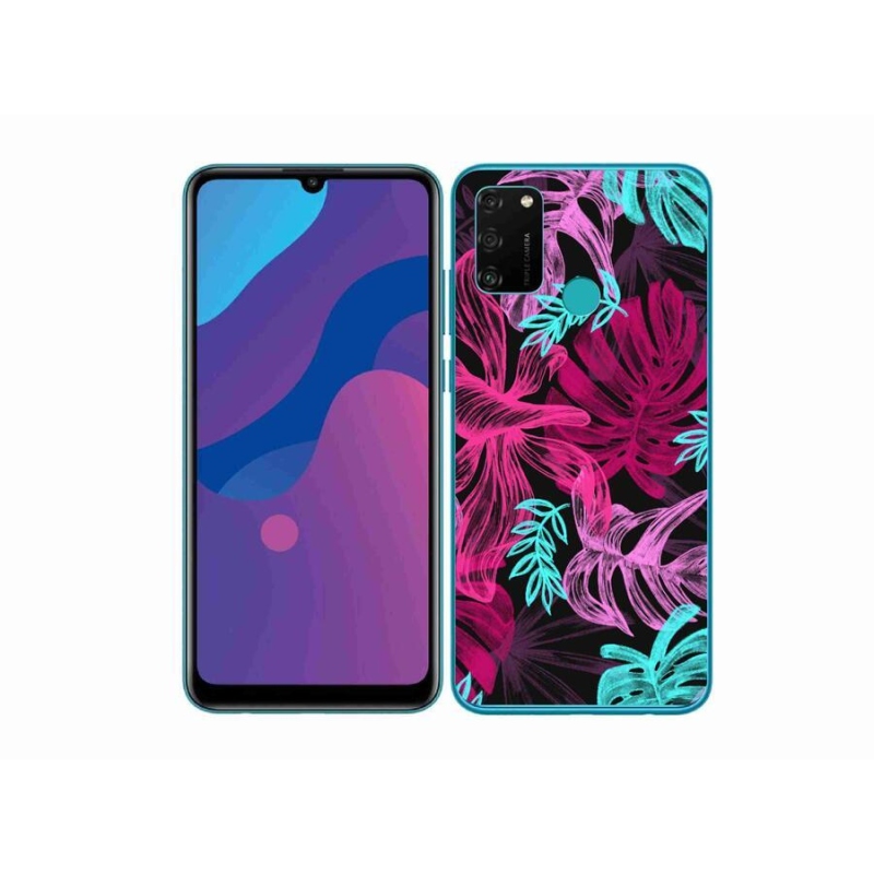 Gélový kryt mmCase na mobil Honor 9A - kvety 1