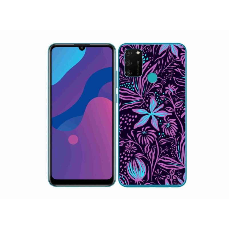 Gélový kryt mmCase na mobil Honor 9A - kvety 2