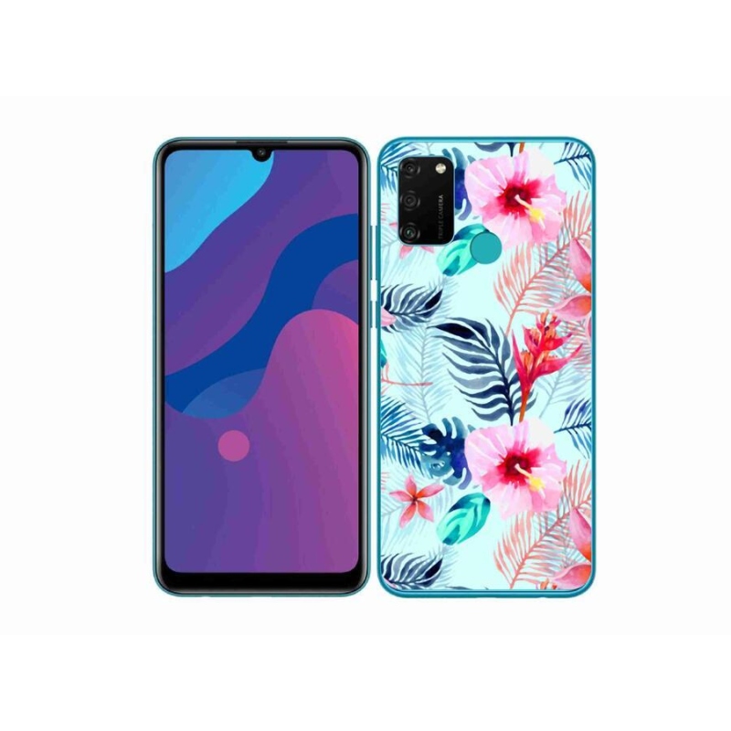 Gélový kryt mmCase na mobil Honor 9A - kvety