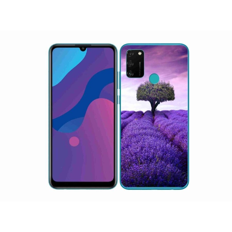 Gélový kryt mmCase na mobil Honor 9A - levanduľová lúka