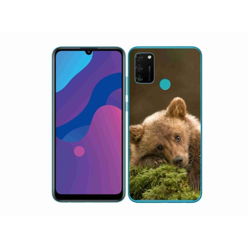 Gélový kryt mmCase na mobil Honor 9A - medveď