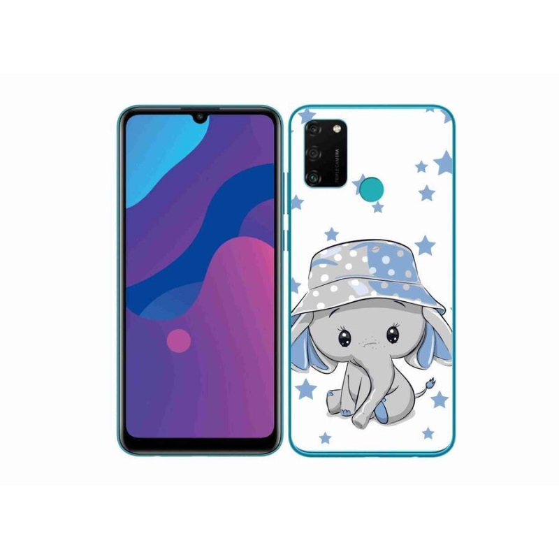 Gélový kryt mmCase na mobil Honor 9A - modrý slon