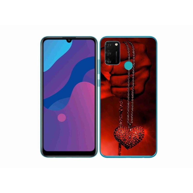 Gélový kryt mmCase na mobil Honor 9A - náhrdelník