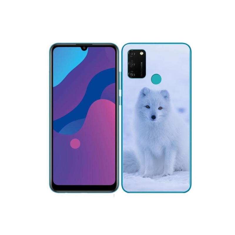 Gélový kryt mmCase na mobil Honor 9A - polárna líška