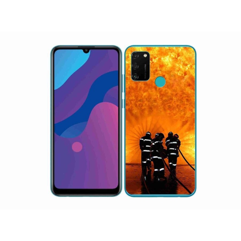 Gélový kryt mmCase na mobil Honor 9A - požiar