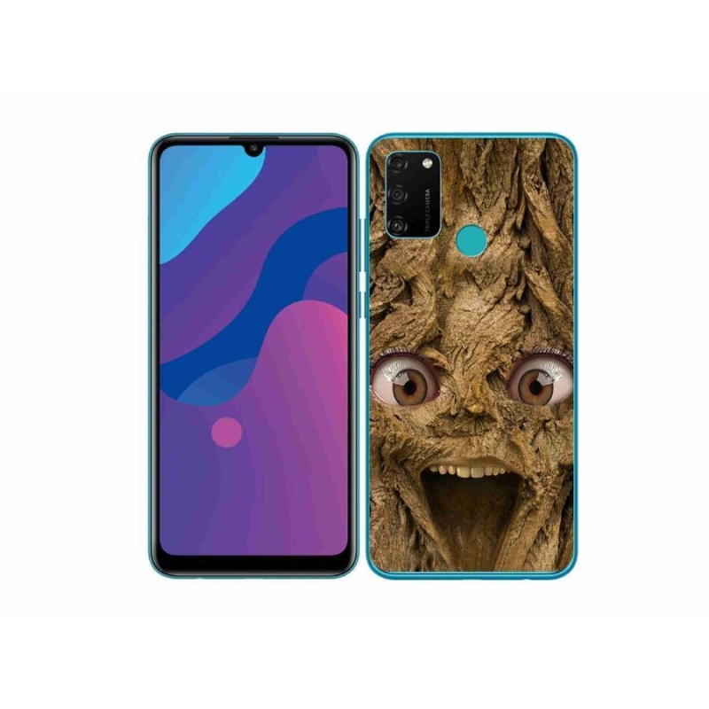 Gélový kryt mmCase na mobil Honor 9A - veselý strom s očami