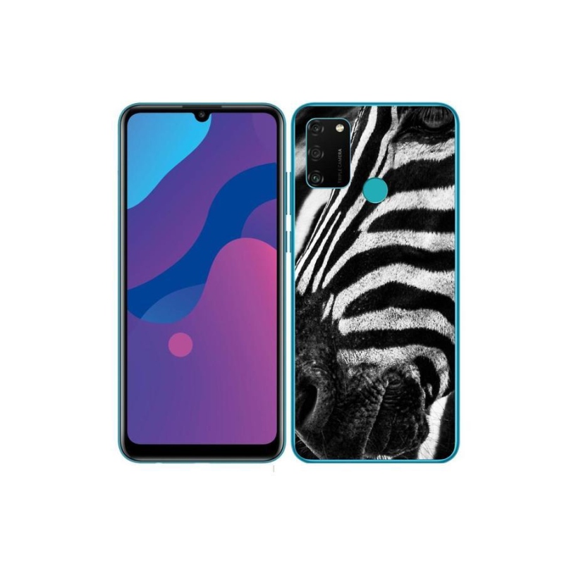 Gélový kryt mmCase na mobil Honor 9A - zebra