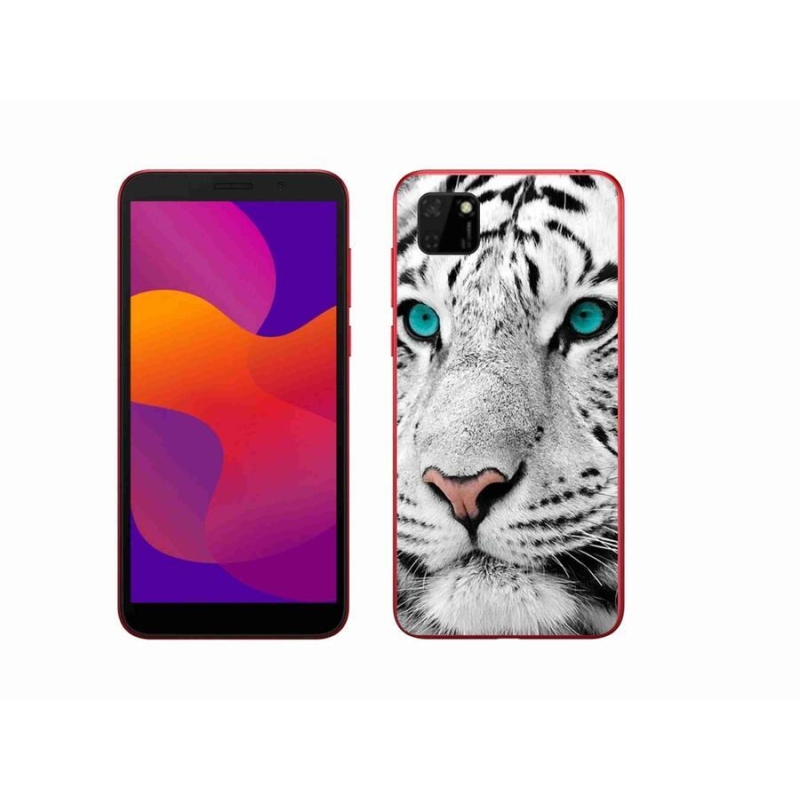 Gélový kryt mmCase na mobil Honor 9S - biely tiger