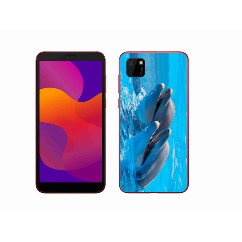 Gélový kryt mmCase na mobil Honor 9S - delfíny