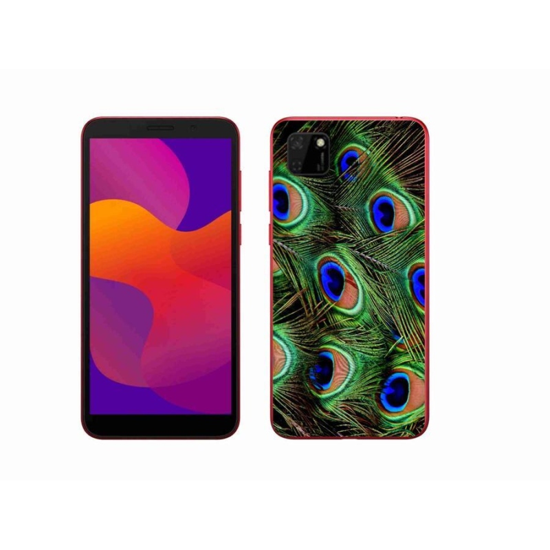 Gélový kryt mmCase na mobil Honor 9S - pávie perie