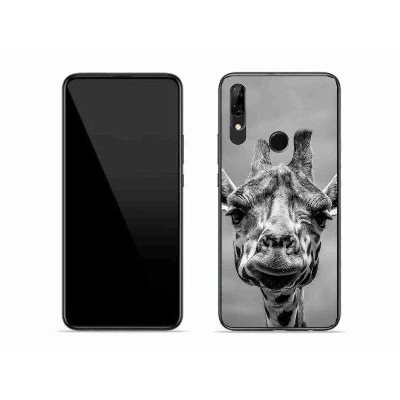 Gélový kryt mmCase na mobil Honor 9X - čiernobiela žirafa