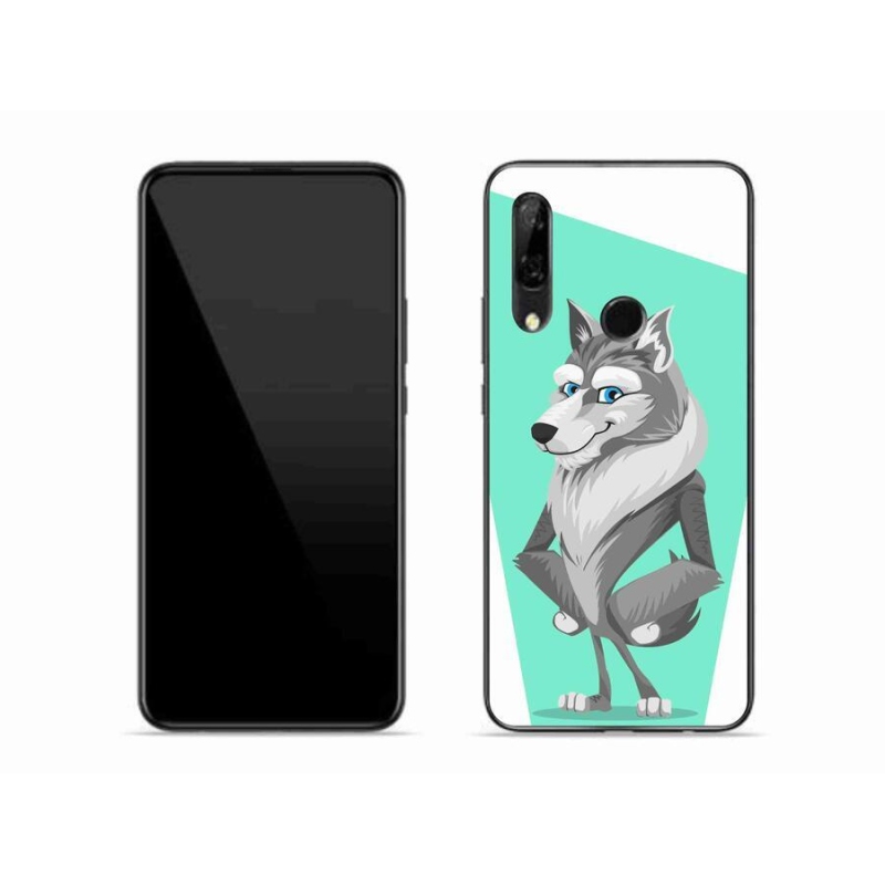 Gélový kryt mmCase na mobil Honor 9X - kreslený vlk