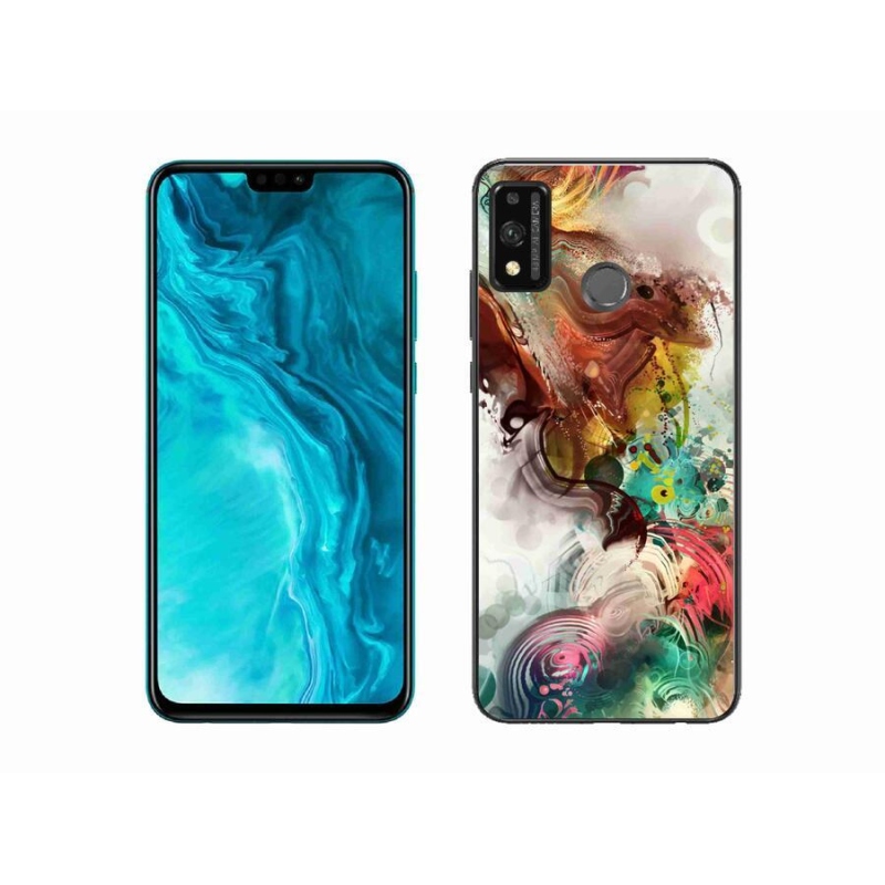 Gélový kryt mmCase na mobil Honor 9X Lite - abstrakt 1