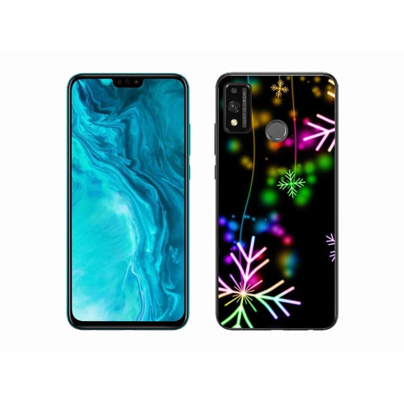 Gélový kryt mmCase na mobil Honor 9X Lite - farebné vločky