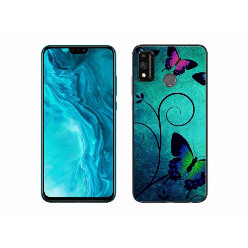 Gélový kryt mmCase na mobil Honor 9X Lite - farební motýle