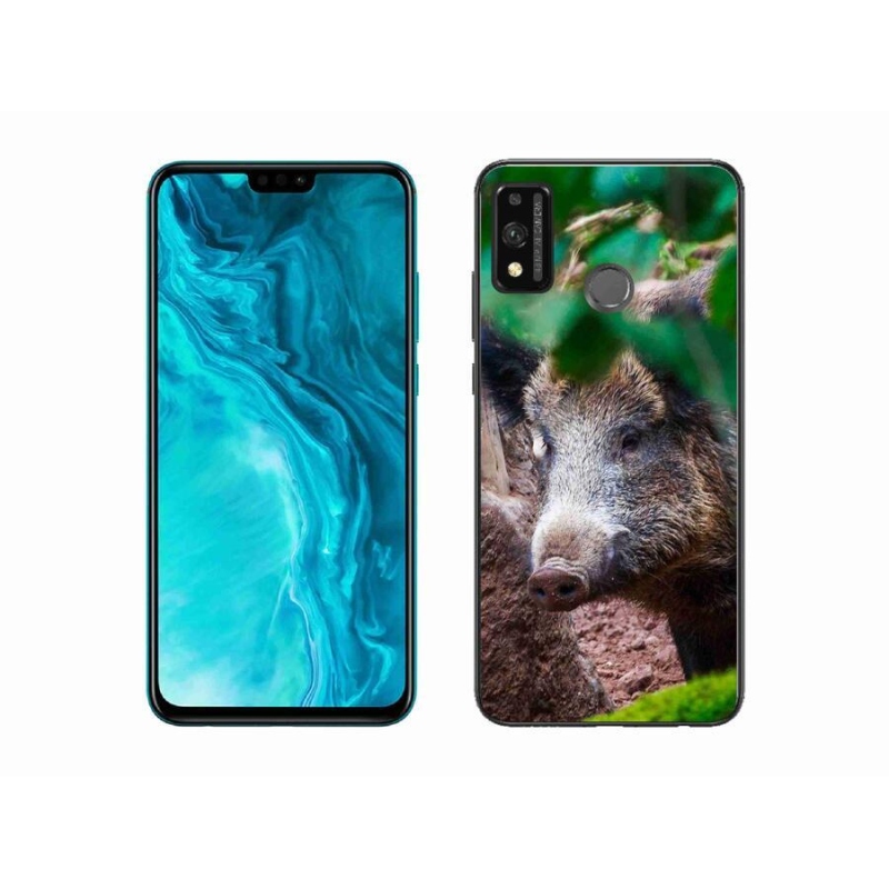 Gélový kryt mmCase na mobil Honor 9X Lite - divoké prasa