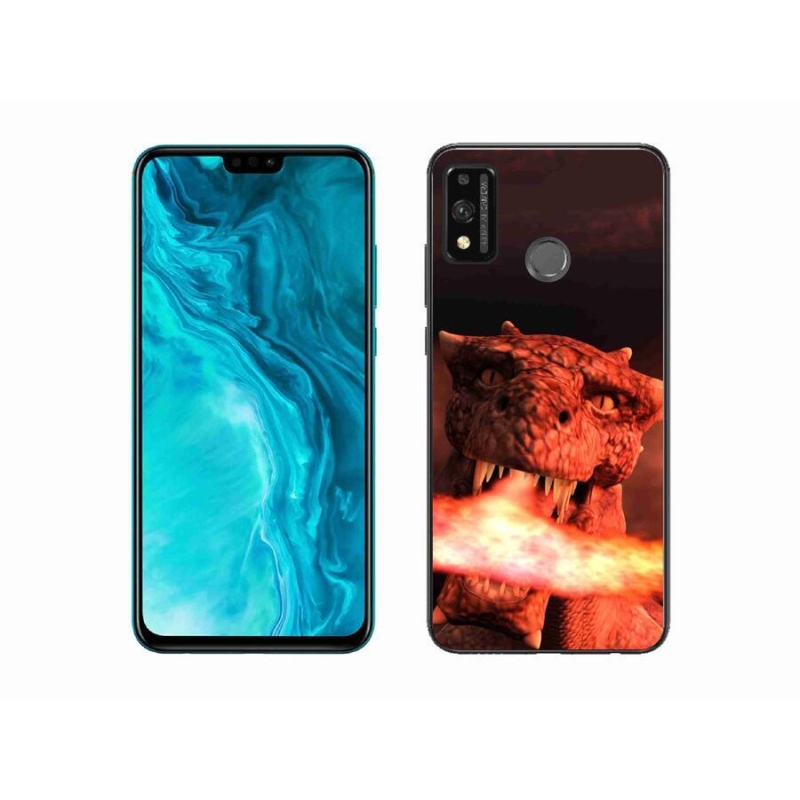 Gélový kryt mmCase na mobil Honor 9X Lite - drak