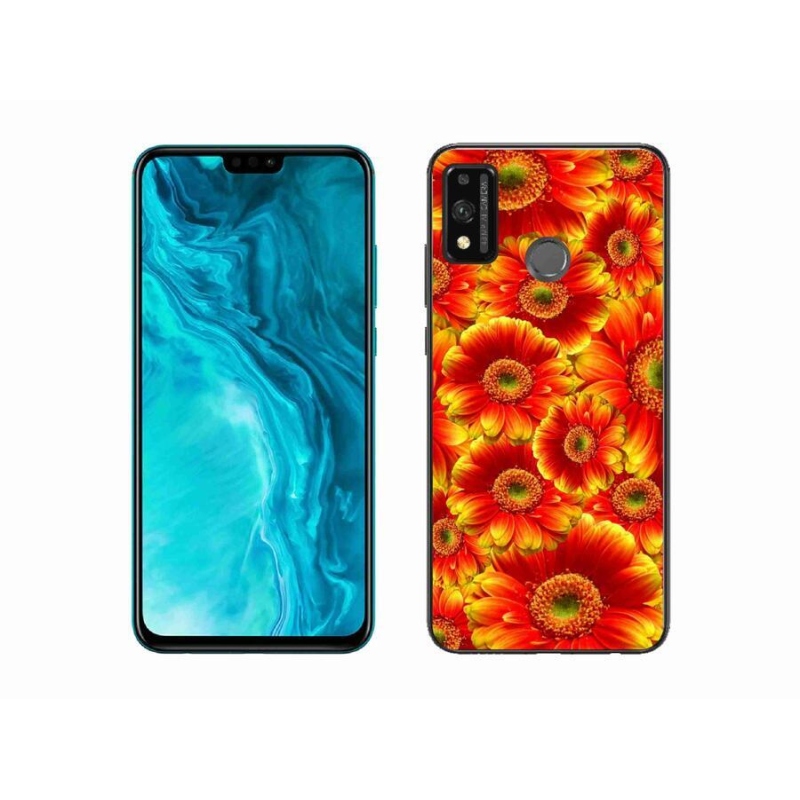 Gélový kryt mmCase na mobil Honor 9X Lite - gerbera 1