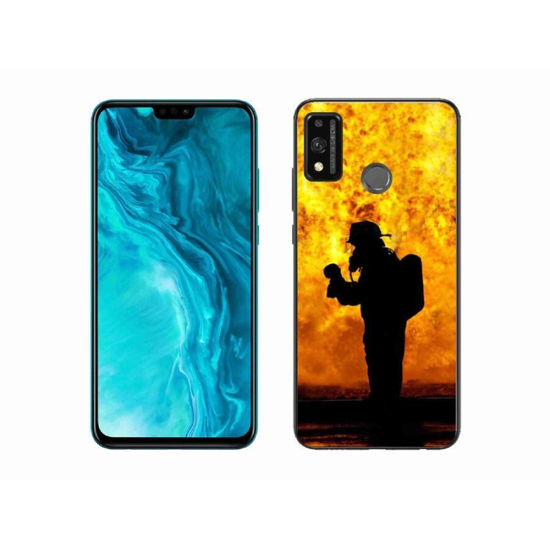 Gélový kryt mmCase na mobil Honor 9X Lite - hasič