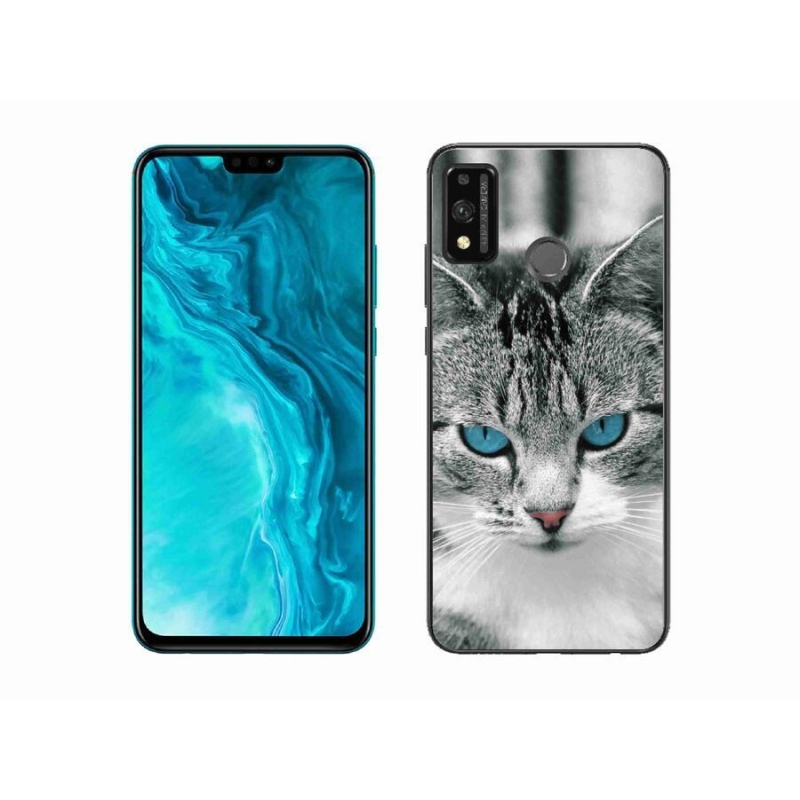 Gélový kryt mmCase na mobil Honor 9X Lite - mačacie pohľad 1