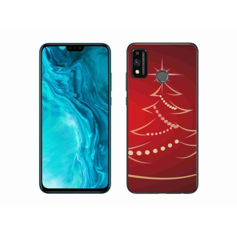 Gélový kryt mmCase na mobil Honor 9X Lite - kreslený vianočný stromček