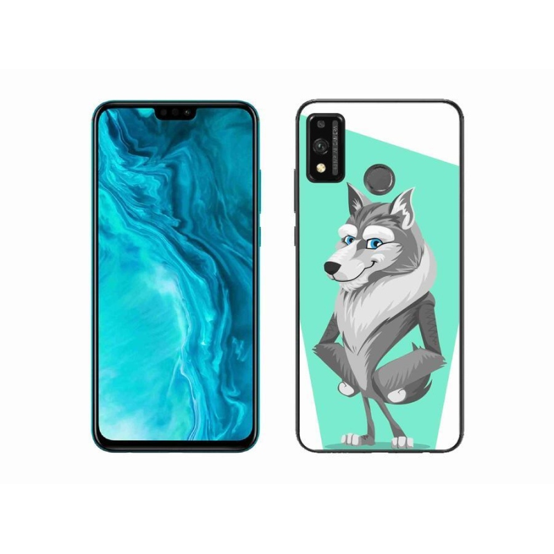 Gélový kryt mmCase na mobil Honor 9X Lite - kreslený vlk