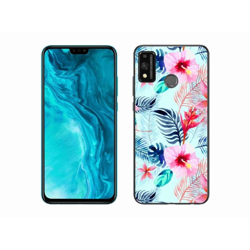 Gélový kryt mmCase na mobil Honor 9X Lite - kvety