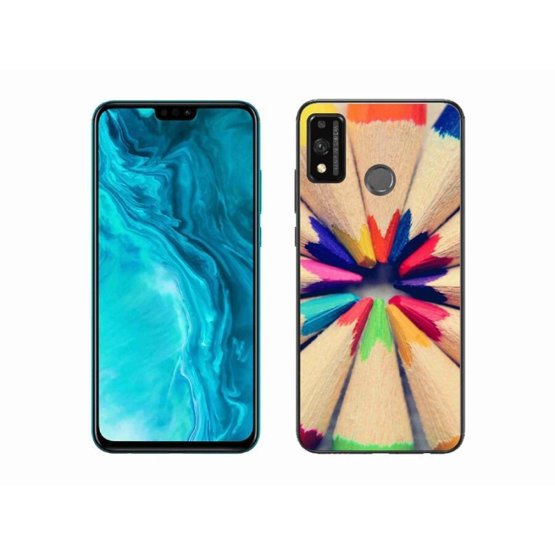 Gélový kryt mmCase na mobil Honor 9X Lite - pastelky