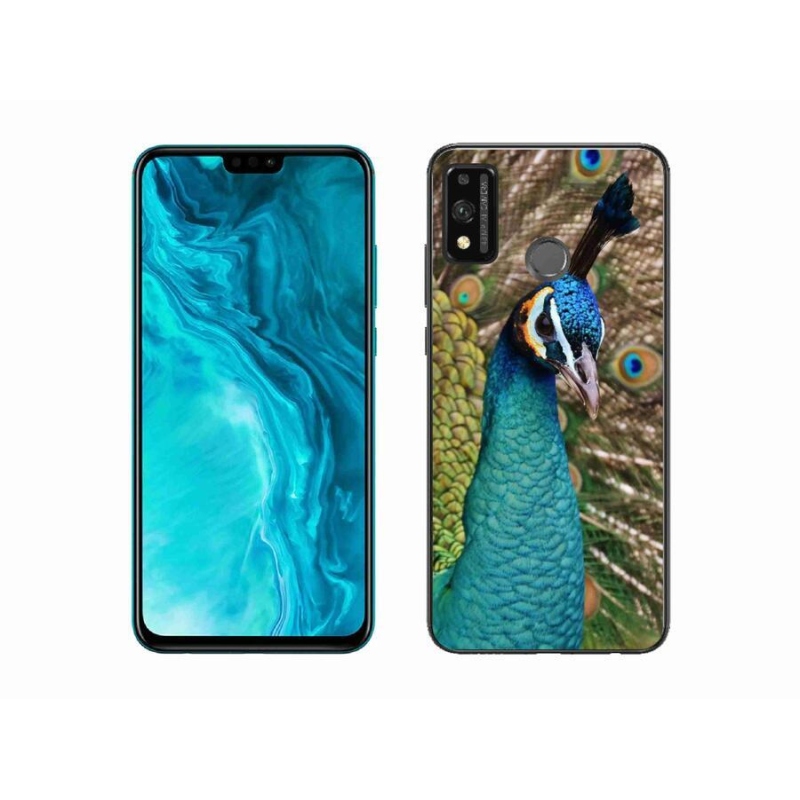 Gélový kryt mmCase na mobil Honor 9X Lite - páv