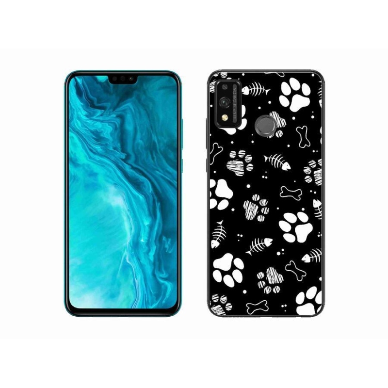 Gélový kryt mmCase na mobil Honor 9X Lite - psie labky