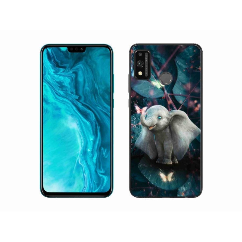 Gélový kryt mmCase na mobil Honor 9X Lite - roztomilý slon