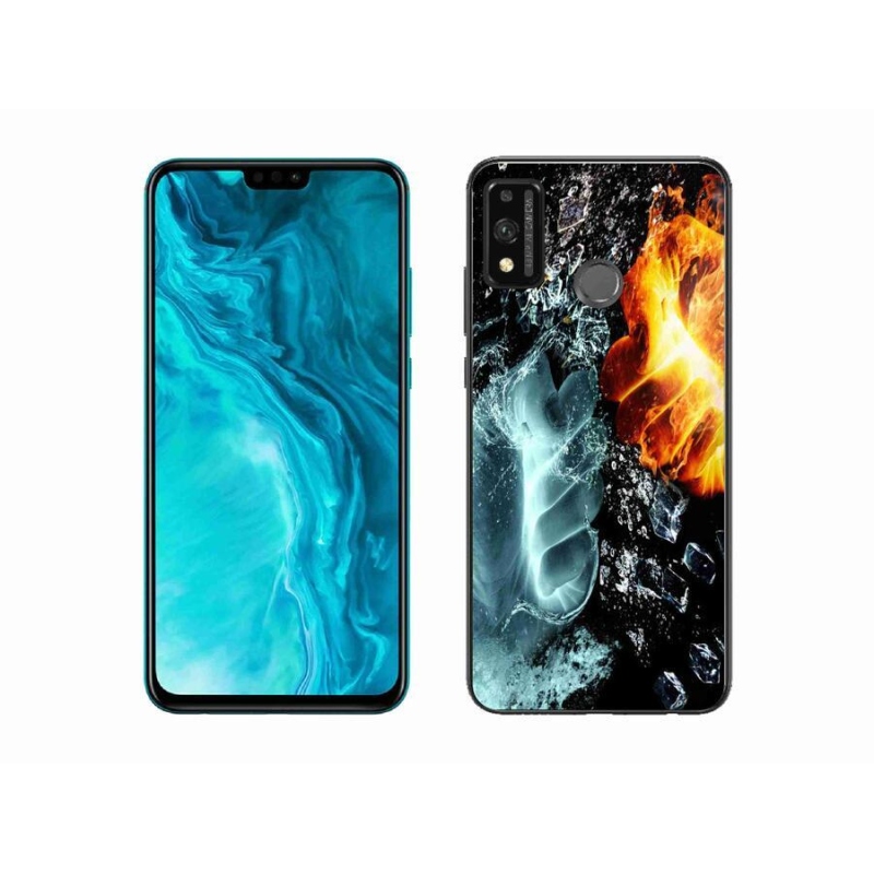 Gélový kryt mmCase na mobil Honor 9X Lite - voda a oheň