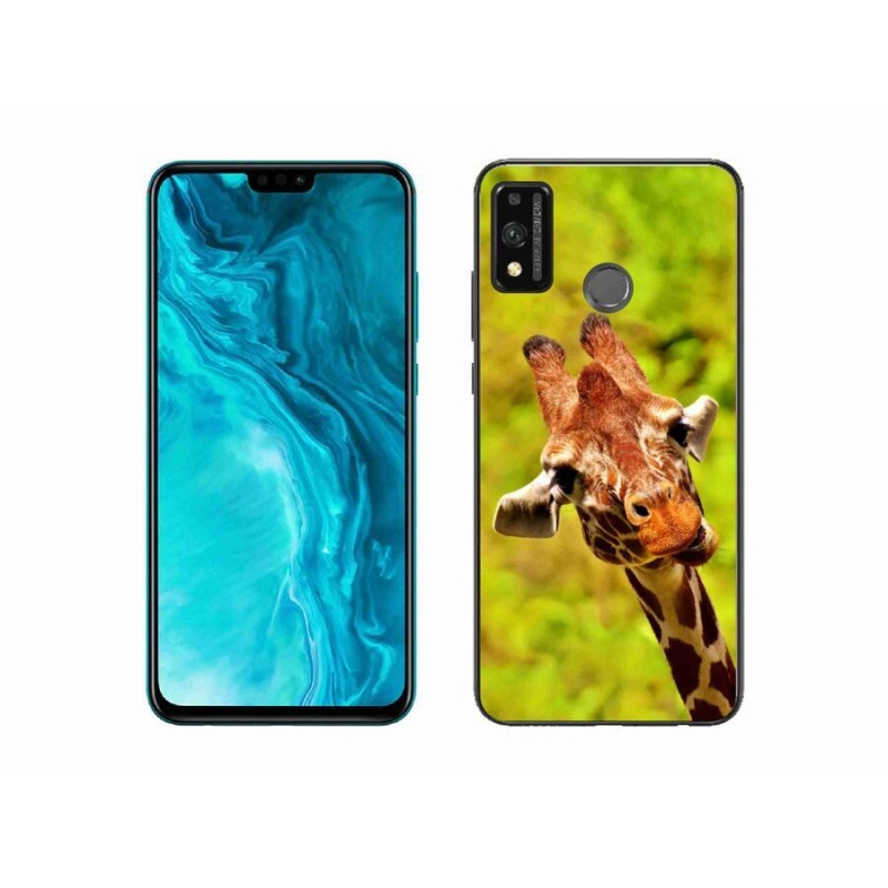 Gélový kryt mmCase na mobil Honor 9X Lite - žirafa