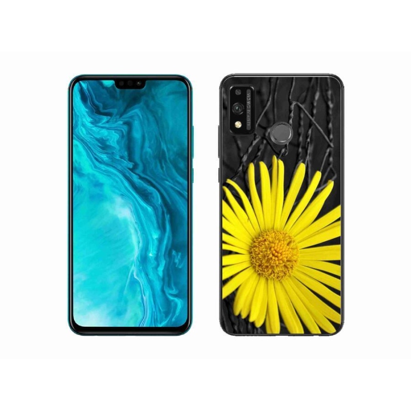 Gélový kryt mmCase na mobil Honor 9X Lite - žltý kvet